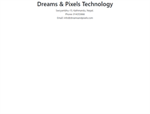 Tablet Screenshot of dreamsandpixels.com
